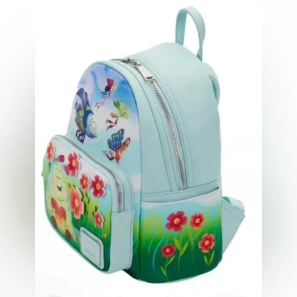 LOUNGEFLY PIXAR: A BUGS LIFE EARTH DAY MINI BACKPACK NWOT​ Bags display picture 2